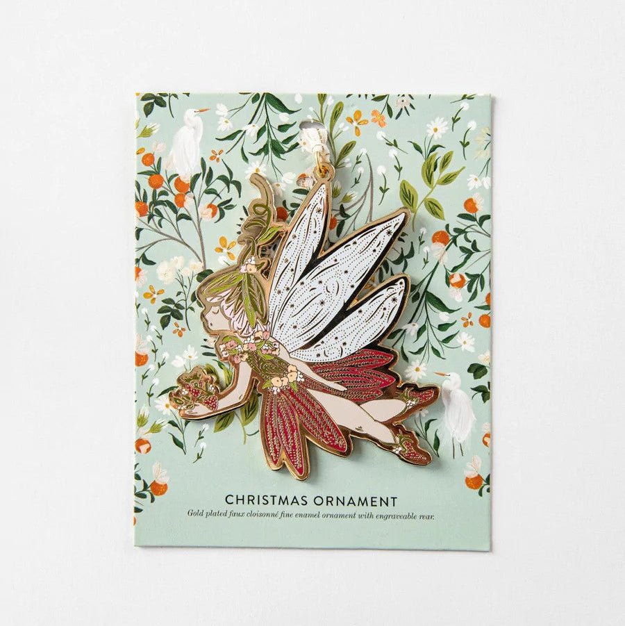 Sugar Plum Fairy | Fine Enamel Christmas Ornament by Bespoke Letterpress. Australian Art Prints and Homewares. Green Door Decor. www.greendoordecor.com.au