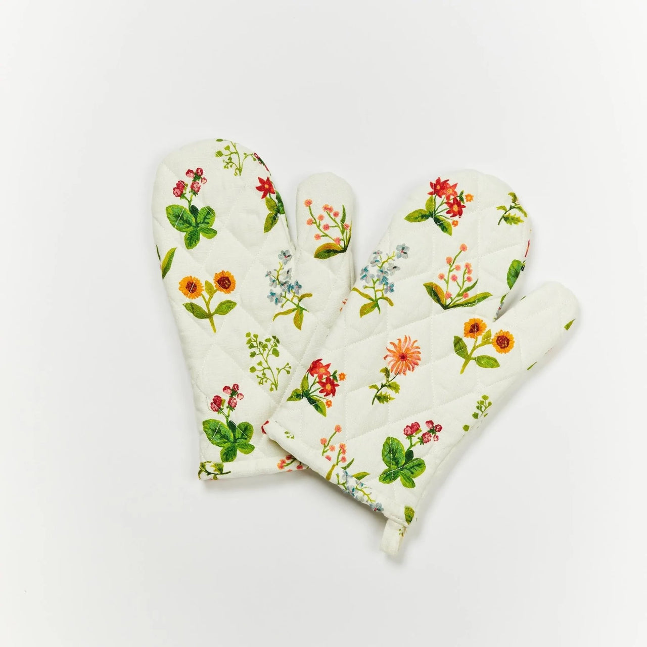 Oven Gloves (Set of 2) | Petite Floral Multi by Bonnie and Neil. Australian Art Prints and Homewares. Green Door Decor. www.greendoordecor.com.au