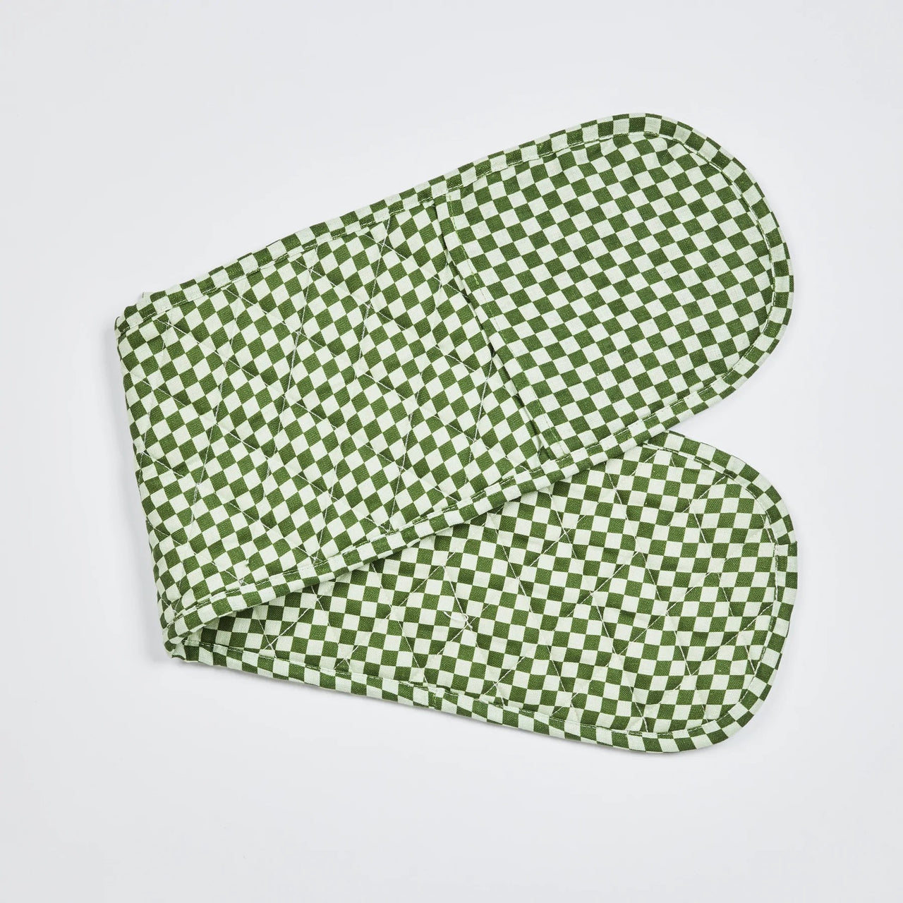 Oven Mitt | Tiny Checkers Leaf by Bonnie and Neil. Australian Art Prints and Homewares. Green Door Decor. www.greendoordecor.com.au