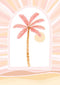 Palm Trees - Pink print, by Sailah Lane. Australian Art Prints. Green Door Decor. www.greendoordecor.com.au