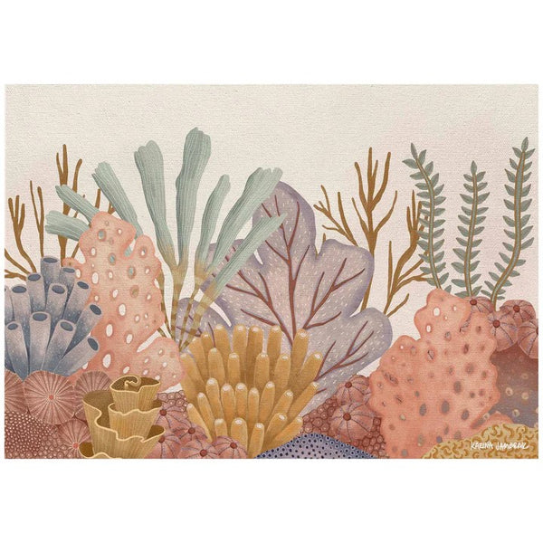 Pastel Reef Seascape (landscape) fine art print by Karina Jambrak. Australian Art Prints and Homewares. Green Door Decor. www.greendoordecor.com.au