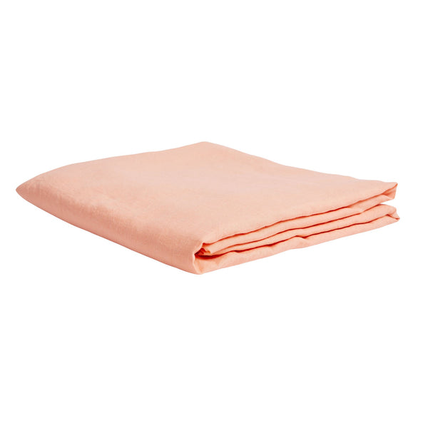 Linen Fitted Sheet | Peach Puff Queen