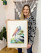 Pelican and Pandanus Print by Earthdrawn Studio. Australian Art Prints and Homewares. Green Door Decor. www.greendoordecor.com.au