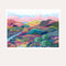 Pink Ranges Print - unframed - by Daniela Fowler Art. Australian Art Prints. Green Door Decor. www.greendoordecor.com.au