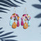 Pink Starlight Hoop Earrings by Kingston Jewellery. Australian Art Prints and Homewares. Green Door Decor. www.greendoordecor.com.au