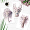 Bohemian Giraffe, Elephant, Deer-Dusty Pink, by Earthdrawn Studio. Australian Art Prints. Green Door Decor.  www.greendoordecor.com.au