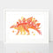 Framed - Stefan the Stegosaurus Print by Earthdrawn Studio. Australian Art Prints and Homewares. Green Door Decor. www.greendoordecor.com.au