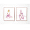 Prima Ballerina Collection Set of 2 prints by Kylie Ferriday. Australian Art Prints and Homewares. Green Door Decor. www.greendoordecor.com.au