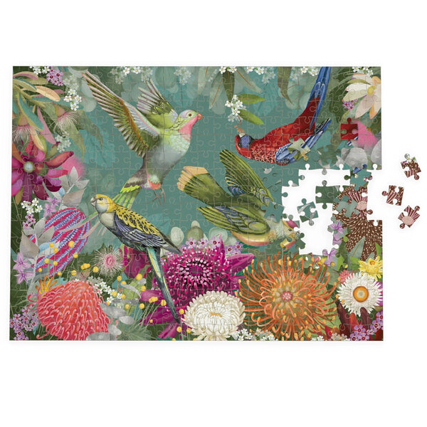 Bush Blooms 500 Piece Puzzle by La La Land. Australian Art Prints and Homewares. Green Door Decor. www.greendoordecor.com.au