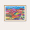 Rainbow Ranges Print - framed - by Daniela Fowler Art. Australian Art Prints. Green Door Decor. www.greendoordecor.com.au