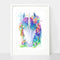 Framed - Mystic Unicorn Print by Earthdrawn Studio. Australian Art Prints and Homewares. Green Door Decor. www.greendoordecor.com.au