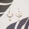 Shell Hoops with Freshwater Pearls - White Earrings by Kingston Jewellery. Australian Art Prints and Homewares. Green Door Decor. www.greendoordecor.com.au
