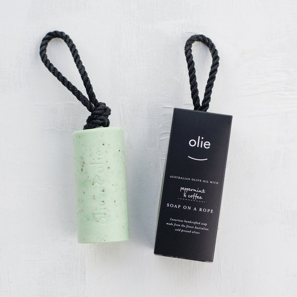 Soap-on-a-Rope by Olieve and Olie. Australian Art Prints and Homewares. Green Door Decor. www.greendoordecor.com.au