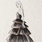 Sofia - black print, by Susan Kerian Fashion Illustrator. Australian Art Prints. Green Door Decor. www.greendoordecor.com.au