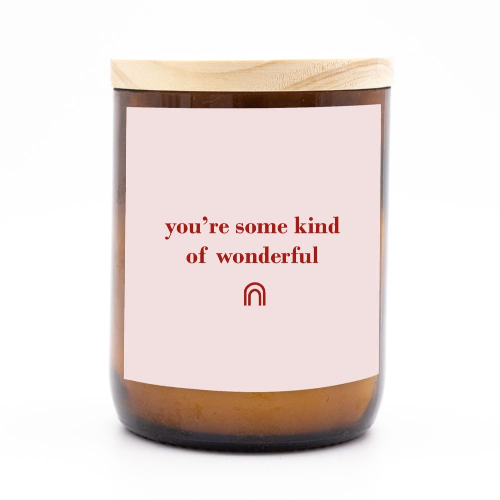 'Some Kind Of Wonderful' | Happy Days Candle by The Commonfolk Collective. Australian Art Prints and Homewares. Green Door Decor. www.greendoordecor.com.au