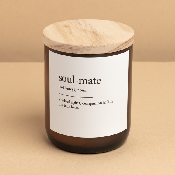 'Soul-mate' | Dictionary Candle by The Commonfolk Collective. Australian Art Prints and Homewares. Green Door Decor. www.greendoordecor.com.au