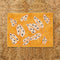 Spotted Begonia Mustard Bath Mat by Bonnie and Neil. Australian Art Prints and Homewares. Green Door Decor. www.greendoordecor.com.au