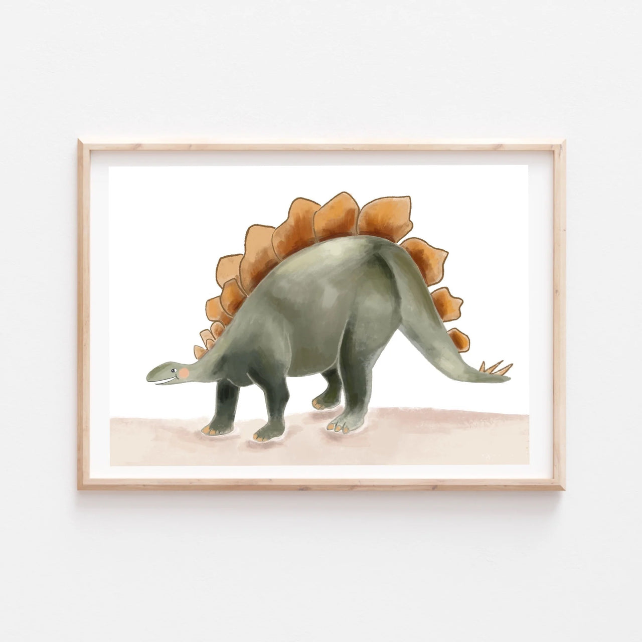 Stegosaurus print by My Hidden Forest. Australian Art Prints and Homewares. Green Door Decor. www.greendoordecor.com.au