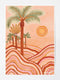 Sunset Skies Fine Art Print - unframed - by Karina Jambrak. Australian Art Prints. Green Door Decor. www.greendoordecor.com.au