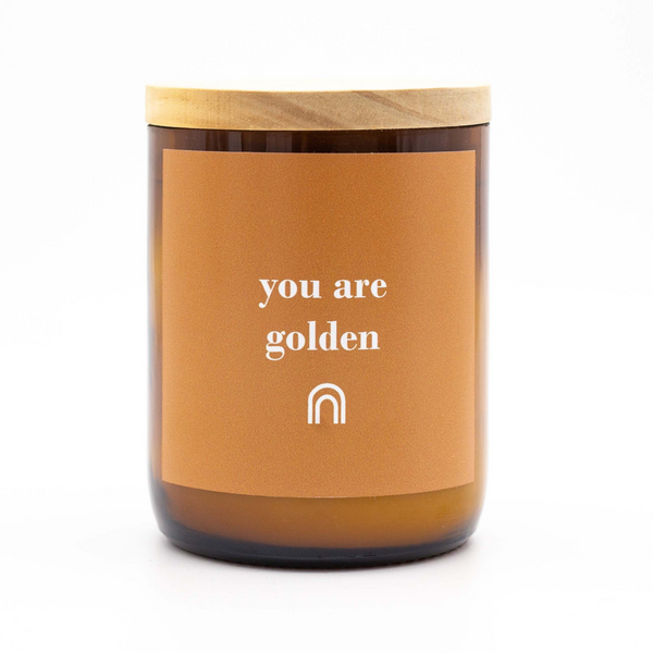 'You Are Golden' | Happy Days Candle by The Commonfolk Collective. Australian Art Prints and Homewares. Green Door Decor. www.greendoordecor.com.au