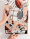 Linen Tablecloth | Summer Picnic by Bespoke Letterpress. Australian Art Prints and Homewares. Green Door Decor. www.greendoordecor.com.au