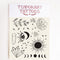 Sun and Moon Temporary Tattoos by Missy Minzy. Australian Art Prints and Homewares. Green Door Decor. www.greendoordecor.com.au
