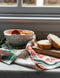 'Oranges' Linen Tea Towel by Bespoke Letterpress. Australian Art Prints and Homewares. Green Door Decor. www.greendoordecor.com.au
