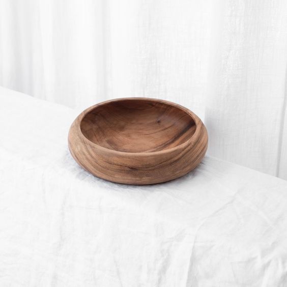 Teak Bowl Curved - Large | McMullin & Co | Green Door Decor | Homewares