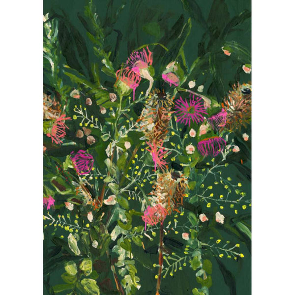 'The Floral Forager', by Grotti Lotti. Australian Art Prints. Green Door Decor. www.greendoordecor.com.au