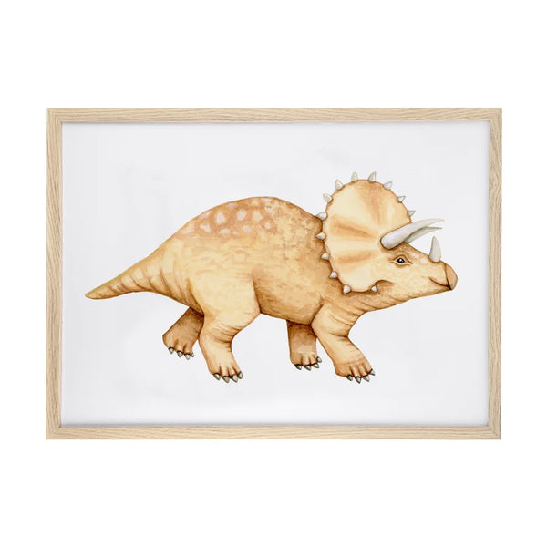 Triceratops print by Sailah Lane. Australian Art Prints and Homewares. Green Door Decor. www.greendoordecor.com.au
