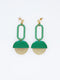 Visor Earrings Green/Mint by Middle Child Jewellery. Australian Art Prints and Homewares. Green Door Decor. www.greendoordecor.com.au