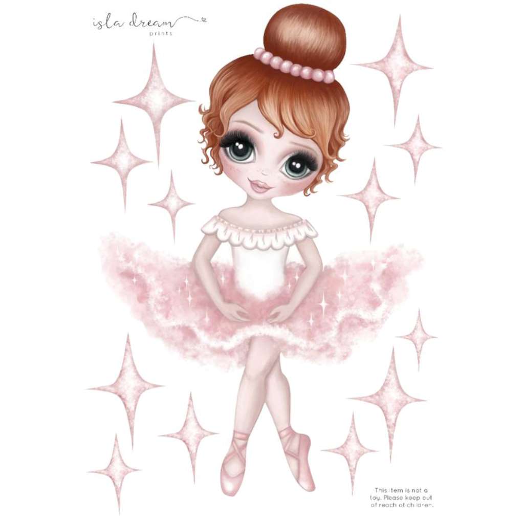 IDP FABRIC Wall Decals - Ruby the Ballerina