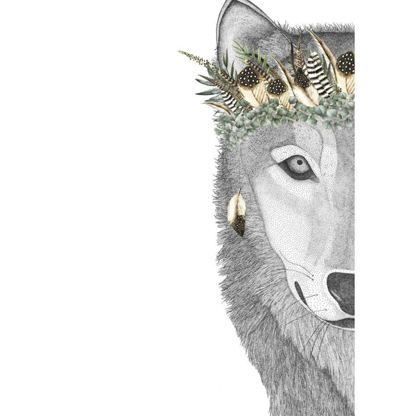 William the Wolf with Luxe Feather Crown (Limited Edition)