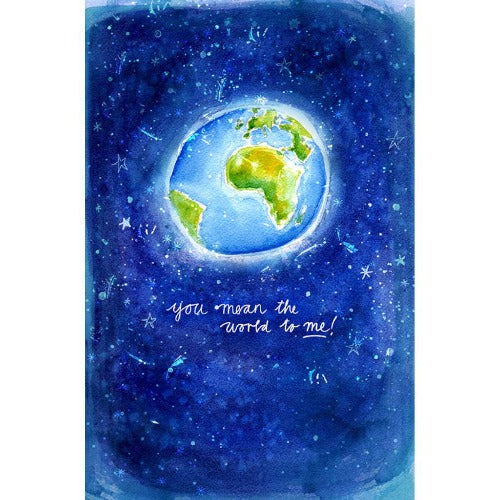 You Mean the World To Me Print - unframed - by Paula Mills Art. Australian Art Prints. Green Door Decor. www.greendoordecor.com.au