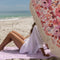 Lucia Beach Towel Lilac by Isla in Bloom. Australian Art Prints and Homewares. Green Door Decor. www.greendoordecor.com.au