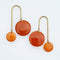 Bubbles Earrings Orange by Middle Child Jewellery. Australian Art Prints and Homewares. Green Door Decor. www.greendoordecor.com.au