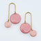 Bubbles Earrings Pink by Middle Child Jewellery. Australian Art Prints and Homewares. Green Door Decor. www.greendoordecor.com.au