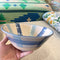 Ceramic Serving Bowl | Blue & Light Blue Stripe by Bei Creative. Australian Art Prints and Homewares. Green Door Decor. www.greendoordecor.com.au
