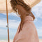 Lucia Beach Towel Peach by Isla in Bloom. Australian Art Prints and Homewares. Green Door Decor. www.greendoordecor.com.au